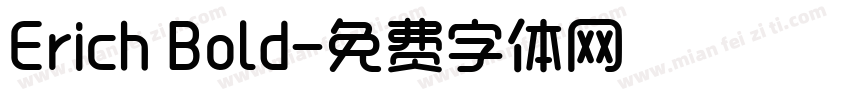 Erich Bold字体转换